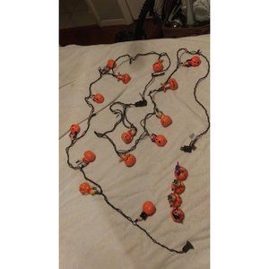 Vintage Disney Winnie the Pooh Piglet Tigger Halloween string ornament light set